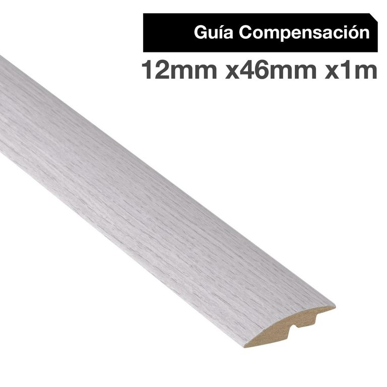 Pack 2 unidades Guía de Compensación MDF Nature White 46 mm 1.2x100 cm