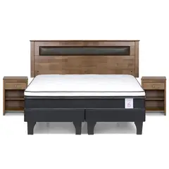 ROSEN - Cama King Europea New Style 6 Nogal