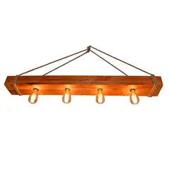 HB LEDS - Lámpara colgante Madera Robusta