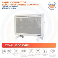 AIROLITE - Convector Eléctrico con Wifi 1500 W Convección