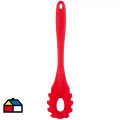 CASA BONITA - Cucharón para Pasta Resistente Al Calor Rojo 32 cm