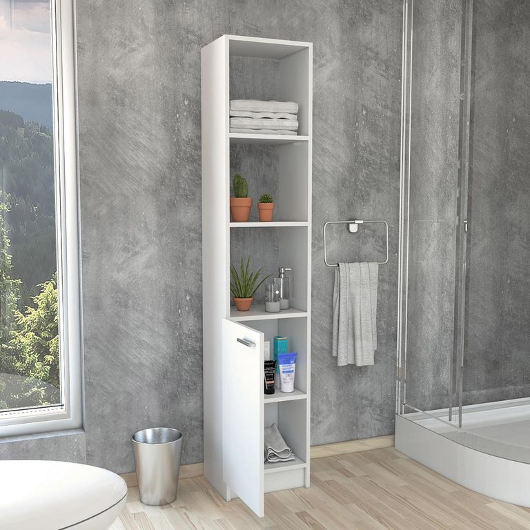 Estante Bath Melamina 3 Nivel(es) 33x162.2x26.8 cm Blanco