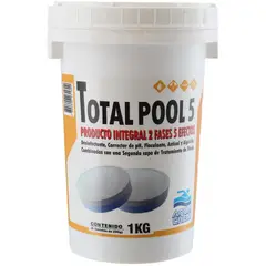AQUACHEM - Cloro para Piscinas Tableta 1 kg Frasco (plástico/vidrio)