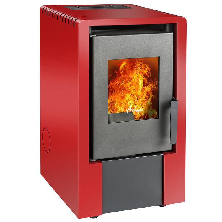 Calefactor Pellet Italy 6100 Rojo