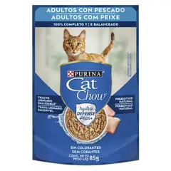 CAT CHOW - Pouch adultos pescado 85 gr