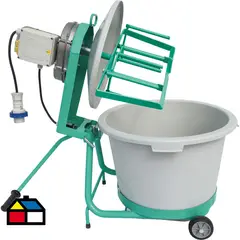 IMER - Mezcladora con 2 Cubetas y Motor Monofásico 47 Litros 0.5 HP Mix-all