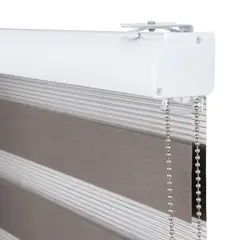 METALHSA - Cortina Roller Dúo Poliéster Tostado