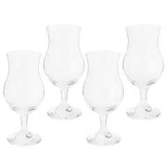 CRISTAR - Set de 4 Copas Cerveceras 442 ml Transparentes Clásicas