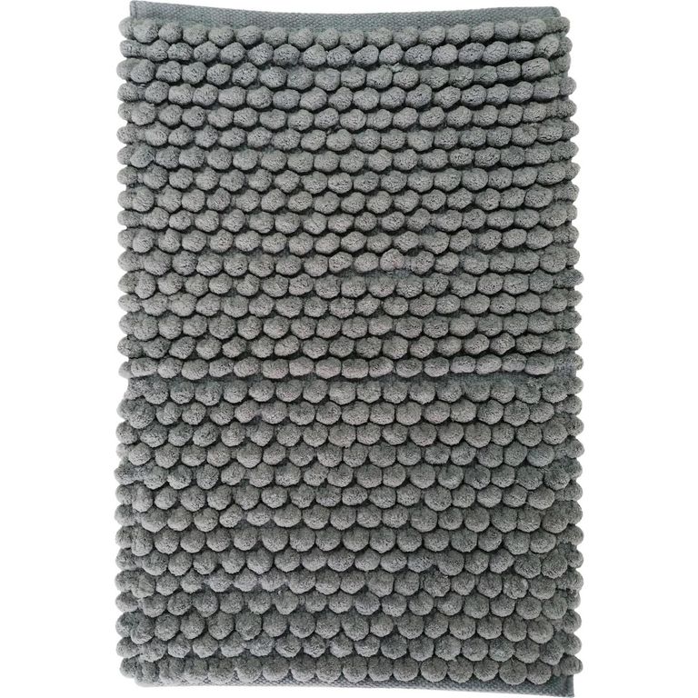 Piso baño algodón 40x60 cm gris