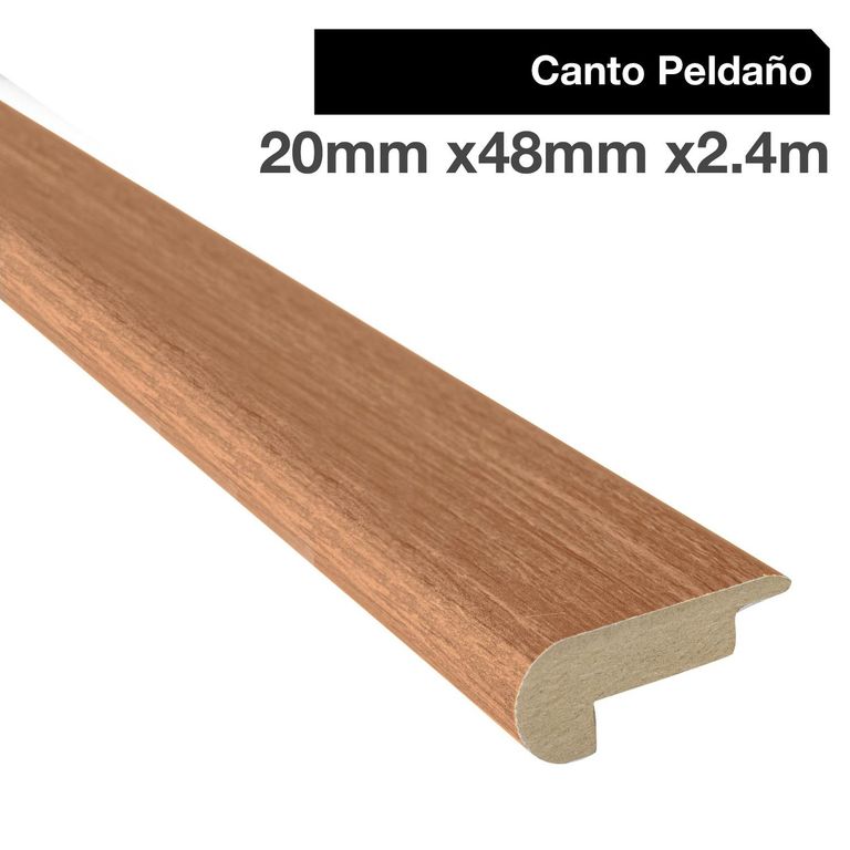 Pack 2 unidades Canto Peldaño MDF Cerezo Peral 48 mm 2x240 cm