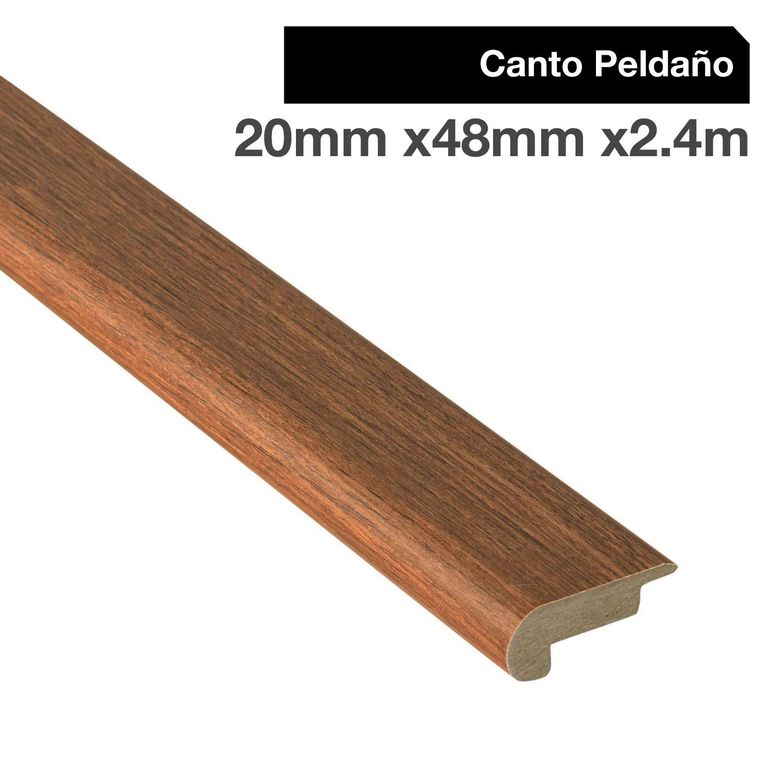 Pack 2 unidades Canto Peldaño MDF Cerezo 48 mm 2x240 cm