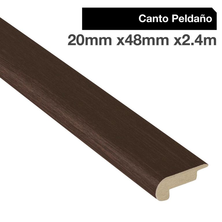Pack 2 unidades Canto Peldaño MDF Wengue 48 mm 2x240 cm
