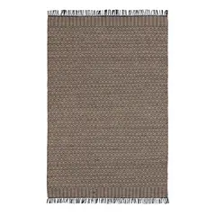 JUST HOME COLLECTION - Alfombra Pasi2 50x90 cm Lana Negro