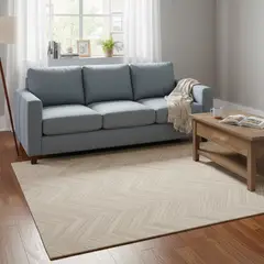 JUST HOME COLLECTION - Alfombra Living Suave Siroc Diagonal Beige