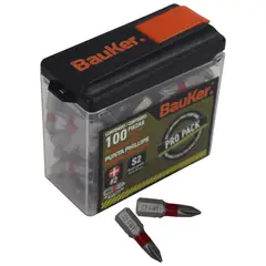 BAUKER - Pack De Puntas 100 Piezas