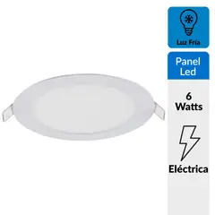 DAIRU - Panel led empotrado circular 6w luz fría