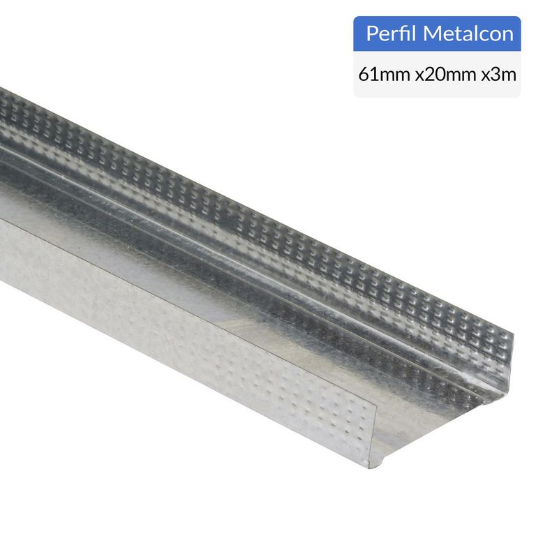 Perfil Tabigal Canal Metal 61x20x0.5 mm 3 m