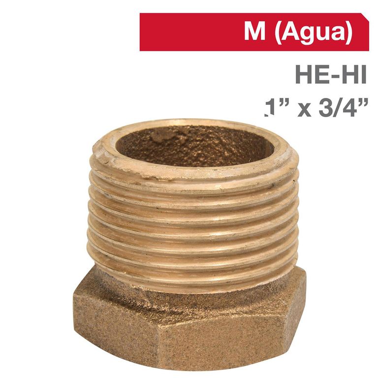 Bushing Bronce HE/HI 1" x 3/4" 1u