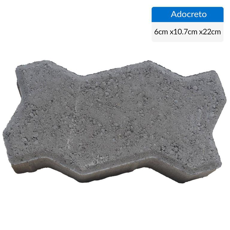 Adocreto Europa 6 gris de 22x10,7x6 cm