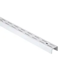DUCASSE - Pilar ranurado doble metal 128 cm blanco