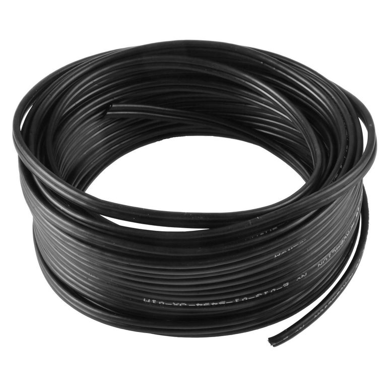 Cable SPT (paralelo) 2X20 AWG 10 metros negro
