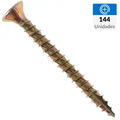 MAMUT - Tornillo Turbo screw Madera Cabeza Phillips Madera 40 mm 4 mm 144 Unidades