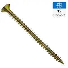 FIXSER - Tornillo Tirafondo Cabeza Phillips Madera 16 mm 3 mm 12 unidad(es)