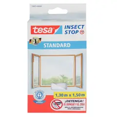 TESA - Malla mosquitera para ventana 1.3 x 1.5mts. blanco