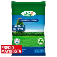 ERGO - Semilla de Pasto Lawn Grass con Trébol 5 kg Bolsa