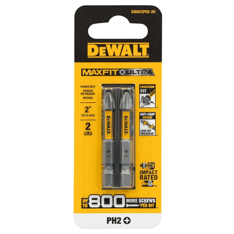 Dewalt Maxfit Phillips #2 X 2 In. L Power Bit And Sleeve Set S2 Tool