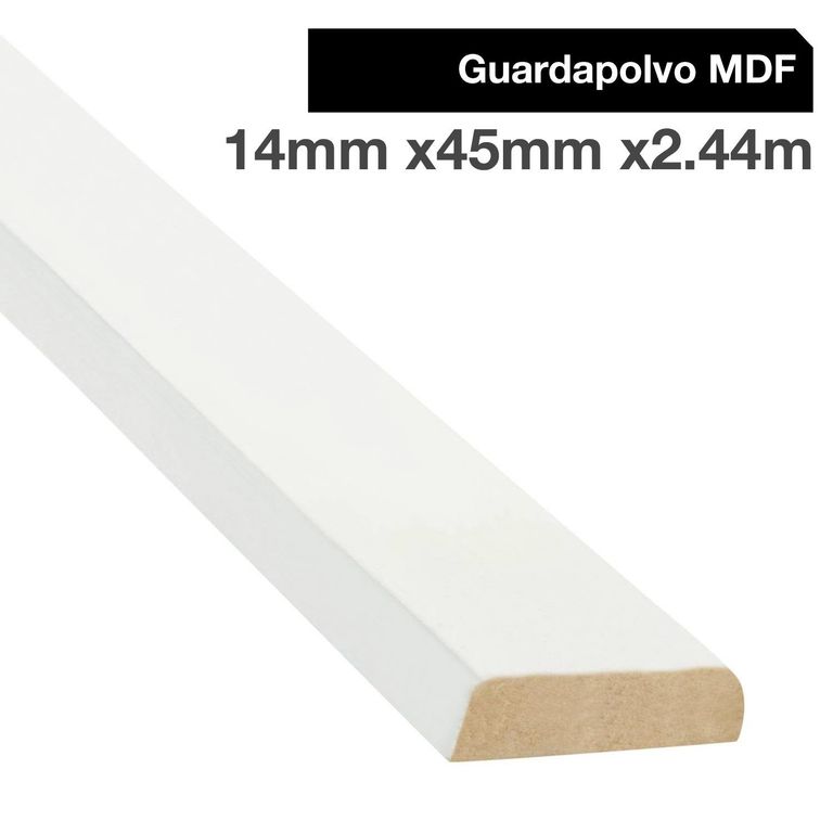 Guardapolvo MDF Blanco 12 mm 4.5x240 cm