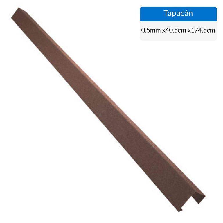 Tapacanto Gravillado Inppatex Acero 0.405x1.745 m 0.4 mm Rojo