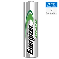 ENERGIZER - Pack de 2 pilas recargables AA 2000 mAh 1,2V