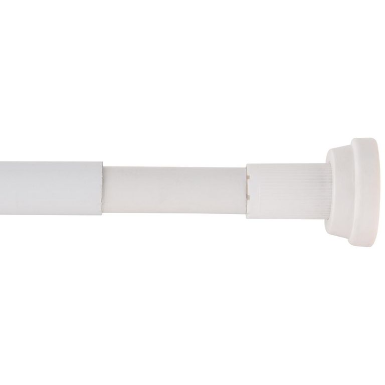 Barra Cortina Baño Extensible 70 a 120 cm Metal