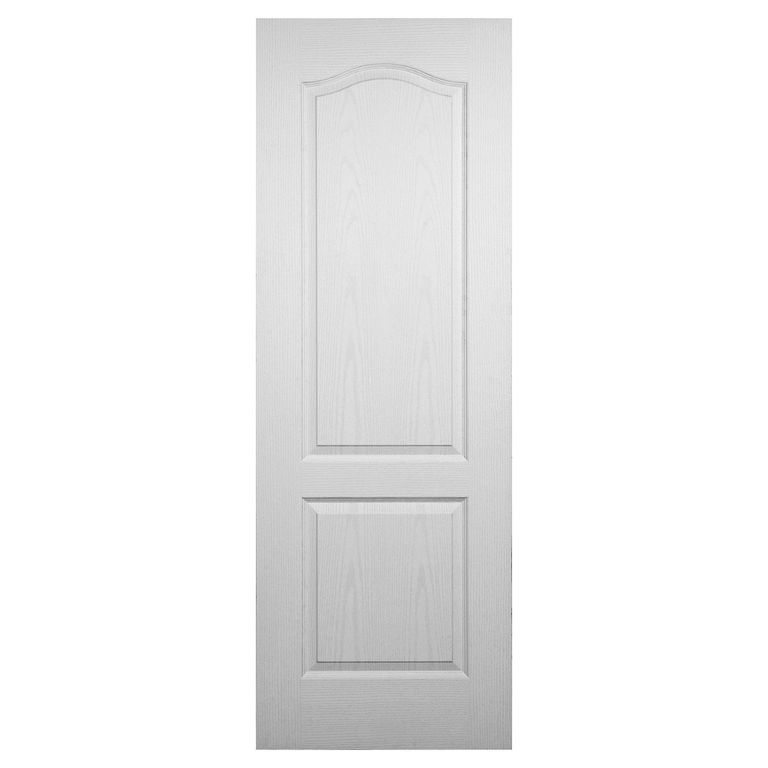 Puerta HDF 2 Paneles prepintada color blanco