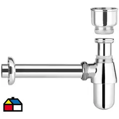 NIBSA - Sifon Botella ot 58 urinario 1.1/4" con copa