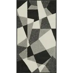 JUST HOME COLLECTION - Alfombra Pasillo Lotto Blocks 50x220 cm Polipropileno Gris