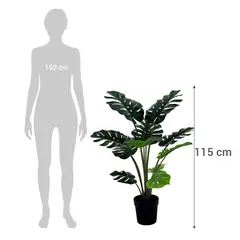 JUST HOME COLLECTION - Planta artificial Monstera 115 cm