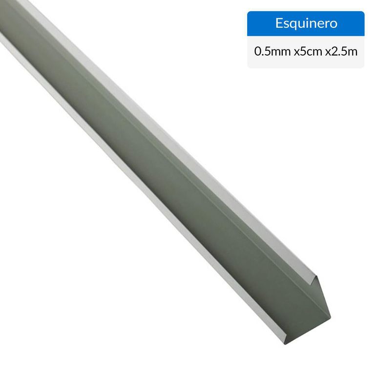 Perfil esquinero blanco 2500x0,5