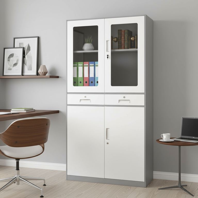 Armario Acero 4 Nivel(es) 45x170x45 cm Blanco