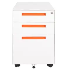 MALETEK - Cajonera 3 Cajón(es) 58x38x40 cm Blanco