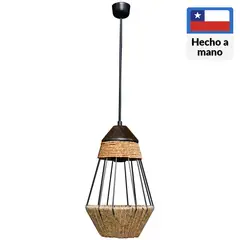 CAROLD STEVENS - Lámpara Colgante Tea 1 Luz Metal Café
