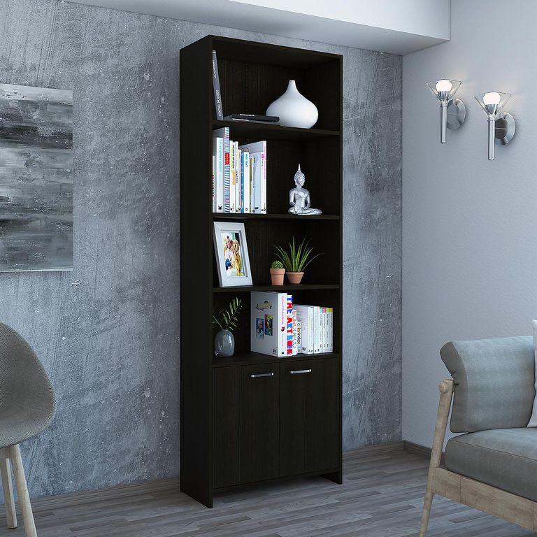 Librero Lisa MDF 4 Nivel(es) 63x180x26 cm