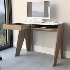 TUHOME - Escritorio 91x51,5x75 cm MDF miel