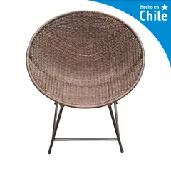 DECO MIMBRE - Sillón nido chocolate fibra natural