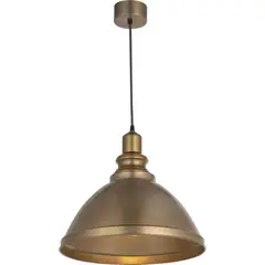 LAMPARAS MANQUEHUE - Lámpara Colgante 1 Luz Metal Amarillo/Dorado