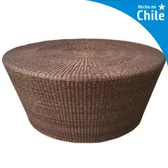 DECO MIMBRE - Mesa Cónica Redonda Fierro 100x45x100 cm Chocolate