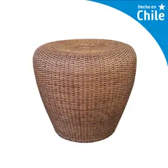 DECO MIMBRE - Puff manzana chocolate Chocolate