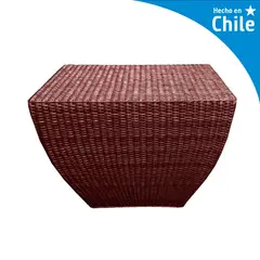 DECO MIMBRE - Puff cubico chocolate Chocolate