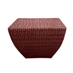 DECO MIMBRE - Puff cubico chocolate Chocolate